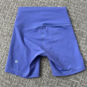 Lululemon wunder train 6” high rise short. Indigo blue/purple size 4